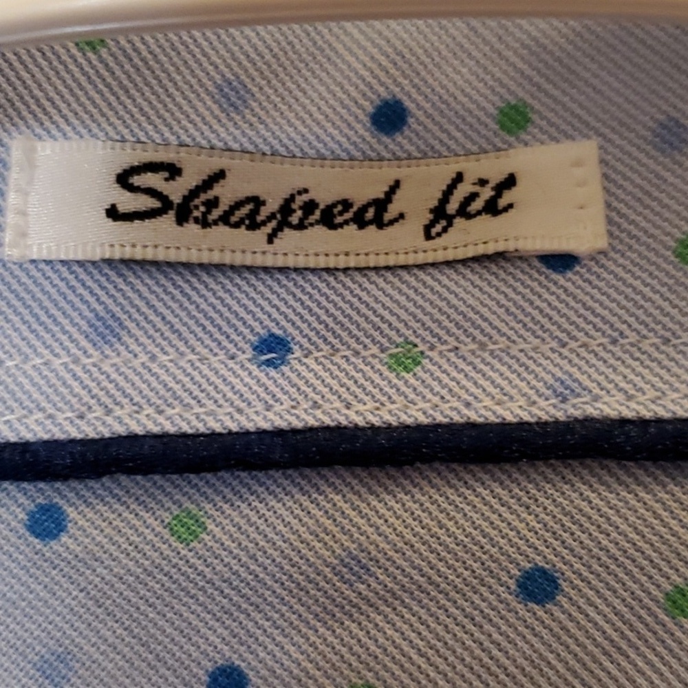 Bugatchi UOMO Slim fit blue LS button down Size XL - Picture 3 of 11